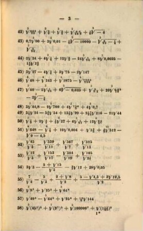 Sammlung der Aufgaben aus der Arithmetik u. Algebra : zu drei Theilen, Thl. 3