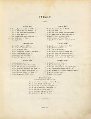 Deutsche Volkslieder : mit Clavier-Begl., 1. Heft