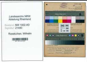 Entnazifizierung Wilhelm Rosskothen, geb. 15.07.1890 (Dreher)