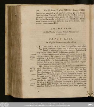 Locus XXIII. De Magistratibus eorumque Potestate Politica & iure circa res Sacras.