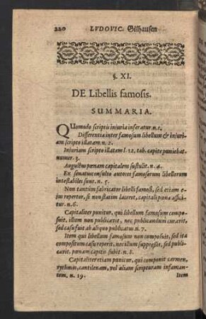 §. XI. [i.e. XII.] De Libellis famosis.
