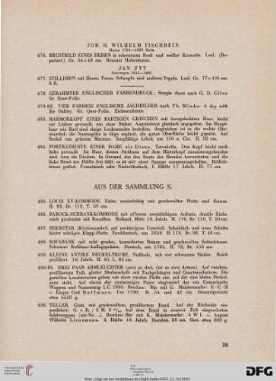 Aus der Sammlung S. (Nr. 485-522)