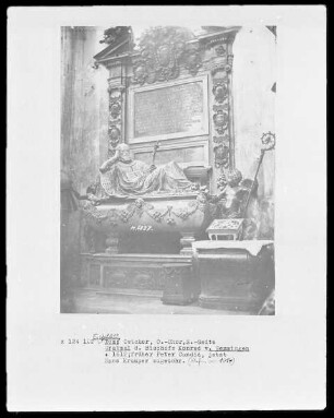 Grabmal des Bischofs Johann Konrad von Gemmingen (gest. 1612)