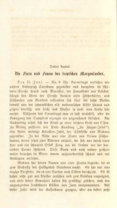 Drittes Kapitel. Die Flora und Fauna des tropischen Morgenlandes