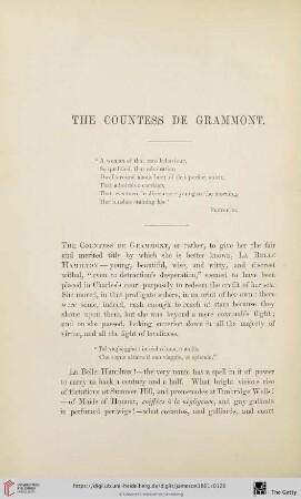 The Countess de Grammont