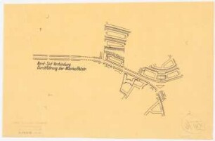 Wettbewerb Groß-Berlin 1910 Bebauungsplan für das Tempelhofer Feld: Teillageplan 1:5000