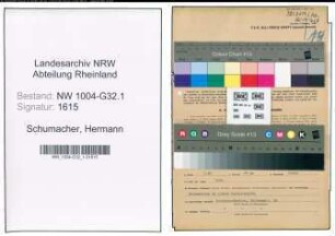 Entnazifizierung Hermann Schumacher , geb. 24.06.1908 (Angestellter)