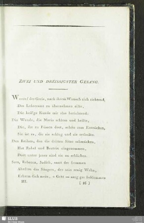 Zwei Und Dreissigster Gesang