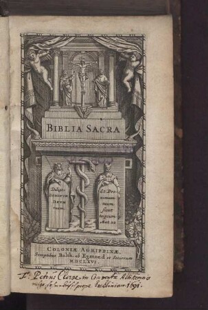 [T. 1]: Biblia Sacra Vulgatae Editionis Biblia  Biblia Sacra