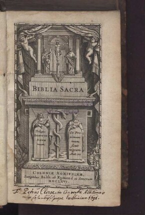 [T. 1]: Biblia Sacra Vulgatae Editionis Biblia <lat.> Biblia Sacra