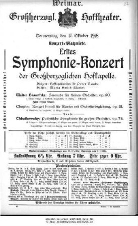 Erstes Symphonie-Konzert