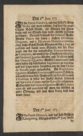 Den 2ten Juny 173
