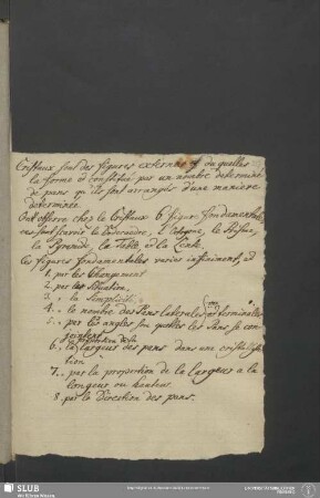 [Fragment eines Aufsatzes über Kristallisation in französischer Sprache]