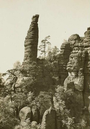 Sächsische Schweiz. Die "Tante" in den Schrammsteinen