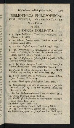 159-245, Bibliotheca Philosophica
