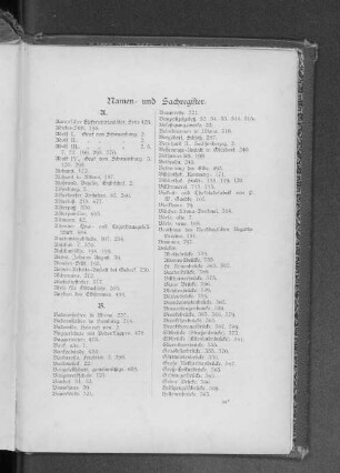Namen- und Sachregister.
