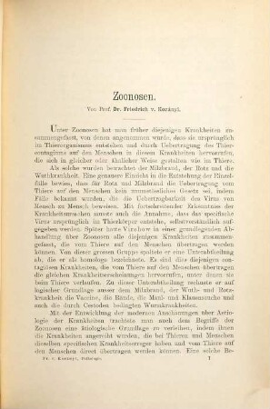 Milzbrand, Rotz, Actinomykosis, Maul- und Klauenseuche