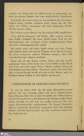 Fahnenjunker im Leibgrenadier-Regiment