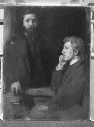 Doppelbildnis Adolf von Hildebrand und Charles Grant