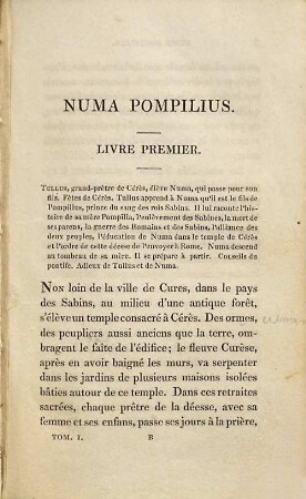 Numa Pompilius : Second roi de Rome, 1
