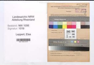 Entnazifizierung Elsa Leppert , geb. 22.10.1915 (Angestellte)