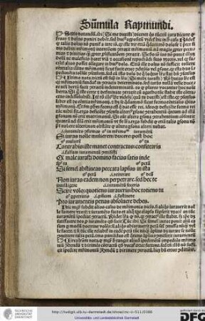 Hic magister subdit alios casus de matrimonio dicens, si aliquis iuraverit nolle sumere uxorem...