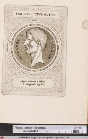 Porträt des Servius Sulpicius Rufus.