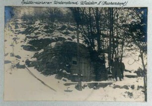 Foto des splittersicheren Unterstandes für den Widder II auf dem Buchenkopf