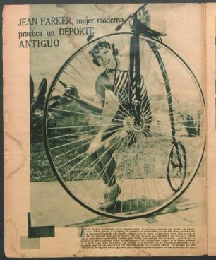 Jean Parker, mujer moderna práctica un deporte antiguo [Fotografía]