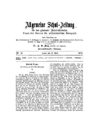 Friedrich Kreutzer. Ein Beitrag zur historischen Pädagogik : (Schluß)
