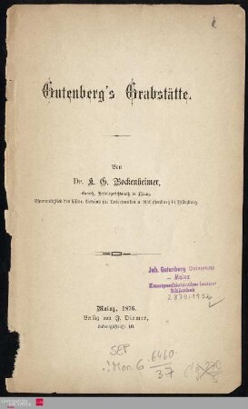 Gutenbergs Grabstätte