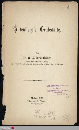 Gutenbergs Grabstätte