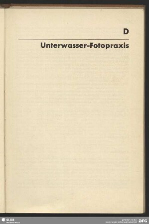 D Unterwasser-Fotopraxis