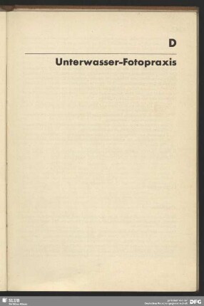 D Unterwasser-Fotopraxis