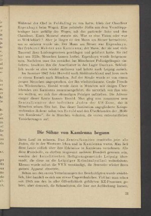Die Sühne von Kamienna begann