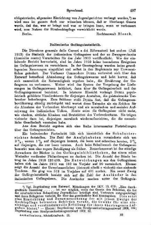 497-498, Italienische Gefängnisstatistik