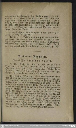 Siebenter Abschnitt. Das Feldmessen selbst