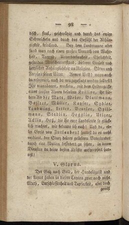 V. Glarus.