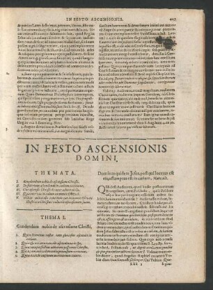 In Festo Ascensionis Domini.