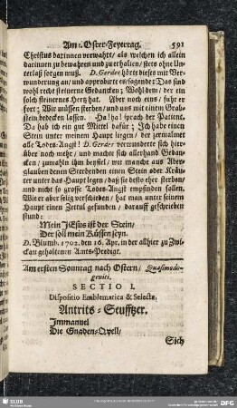 Am ersten Sonntag nach Ostern, Quasimodogeniti