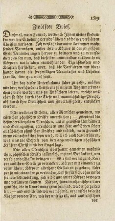 Zwölfter Brief.