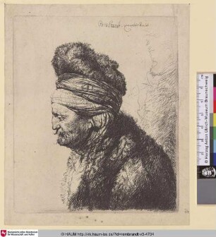 [Der zweite Orientalenkopf; The Second Oriental Head; Seconde tête Orientale]