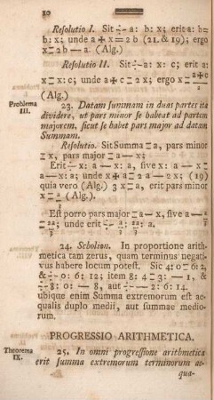 Progressio arithmetica.