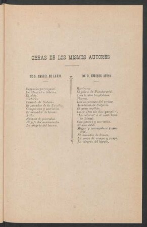 Obras de los mismos autores