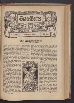 43. Jahrgang. September 1920. 12. Heft