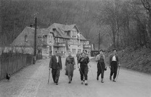 Eine Gruppe Wanderer im Harz