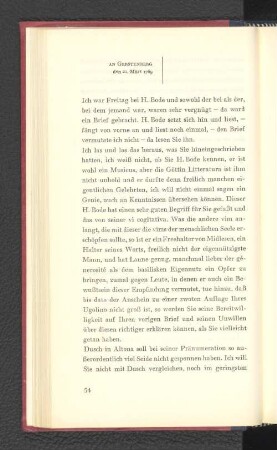 An Gerstenberg den 21. März 1769