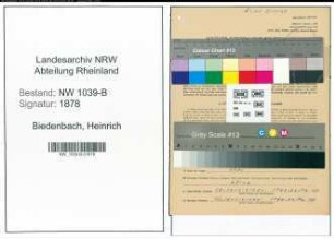 Entnazifizierung Heinrich Biedenbach , geb. 31.03.1901 (Gastwirt)