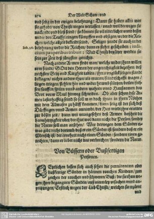 Von Büssern oder Bußfertigen Personen