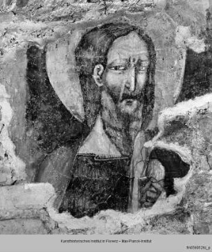Verkündigung an Maria mit dem Heiligen Johannes dem Täufer und einer Heiliger